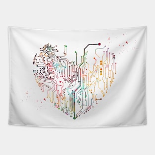 Circuit Heart Tapestry
