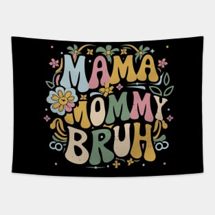 Family Vibes Graphic Design - Mom, Mommy, Bruh Tapestry