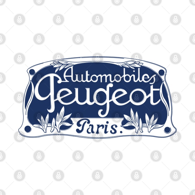 Vintage Automobiles Peugeot Logo by AlexBook