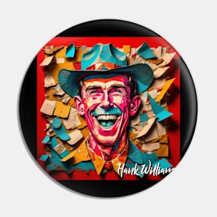 Hank Williams // Paper Art Pin