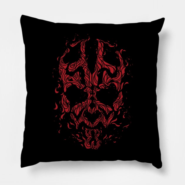 fire darthmaul Pillow by avioem