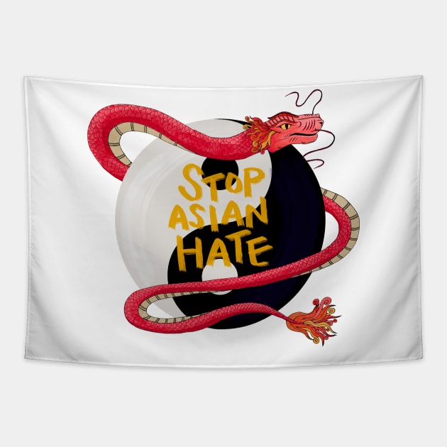 Stop Asian Hate Tapestry by artolxxvia