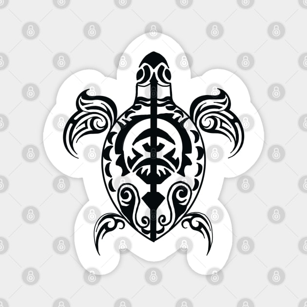 Sea turtle tribal Magnet by RayRaysX2
