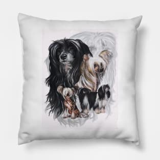 Chinese Crested Medley Pillow