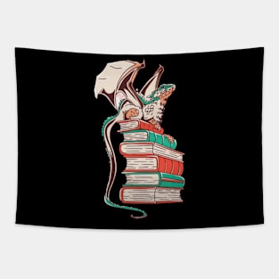 Dragon and Books Tapestry