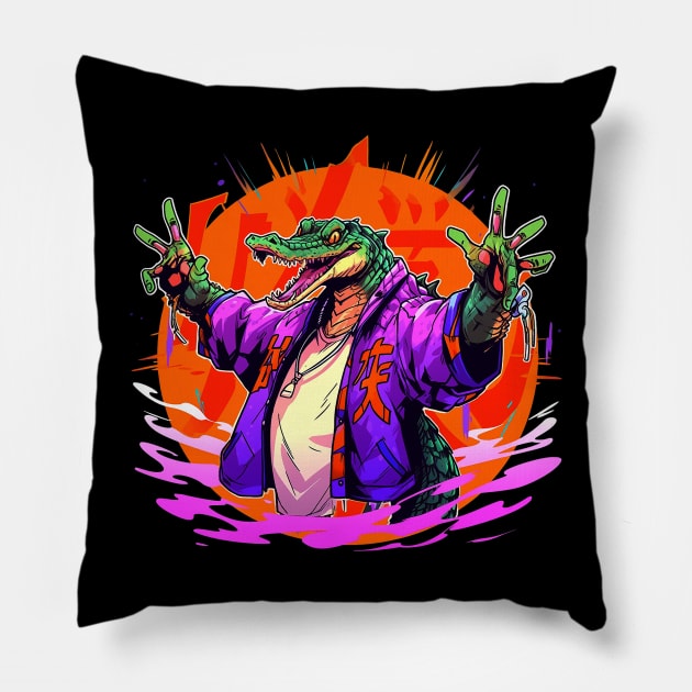 croc Pillow by piratesnow