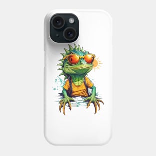 Cool Lizard in Sunglasses Phone Case