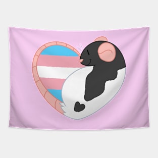 Trans Pride Rat Tapestry