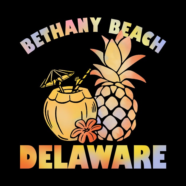 Summer Vacation Retro Sunset Delaware Bethany Beach by American Woman