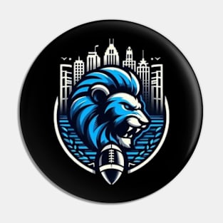 Detroit Lions Football Pin