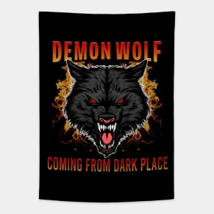 Demon Wolf Tapestry