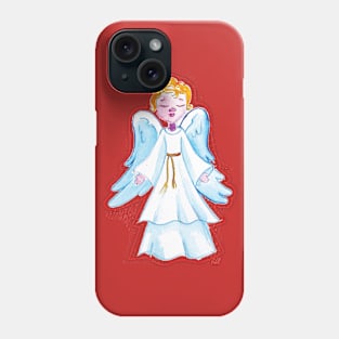 Christmas Angel front view in Phone Case