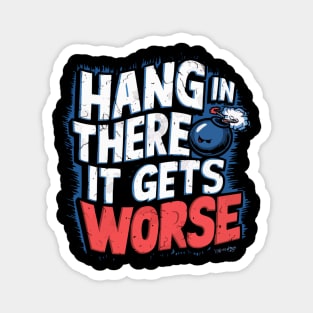 Hang in There in Style: Satirical Bomb T-Shirt - Dark Humor, Existential Fun, Conversation Starter Magnet