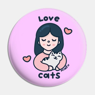 Kawaii Cat lover Pin