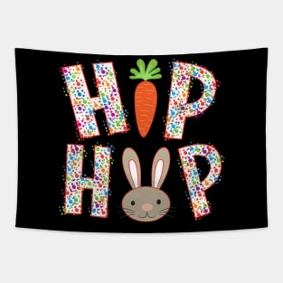 Colorful Easter Bunny Hip Hop Tapestry
