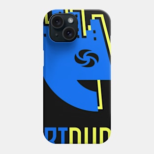 YourArtDude Logo In Blue And Yellow Phone Case