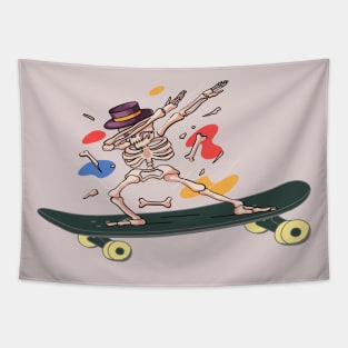 how to ride a skateboard, Skateboarding Skeletons Tapestry