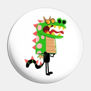 Dragon Mask Pin