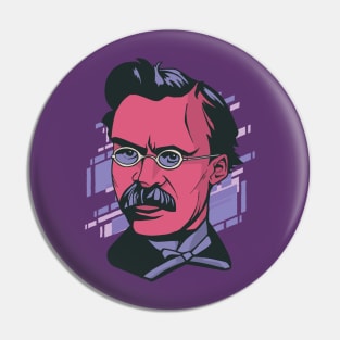 Nietzche portrait Pin