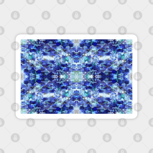 Tile in Blue Colors Magnet by mavicfe