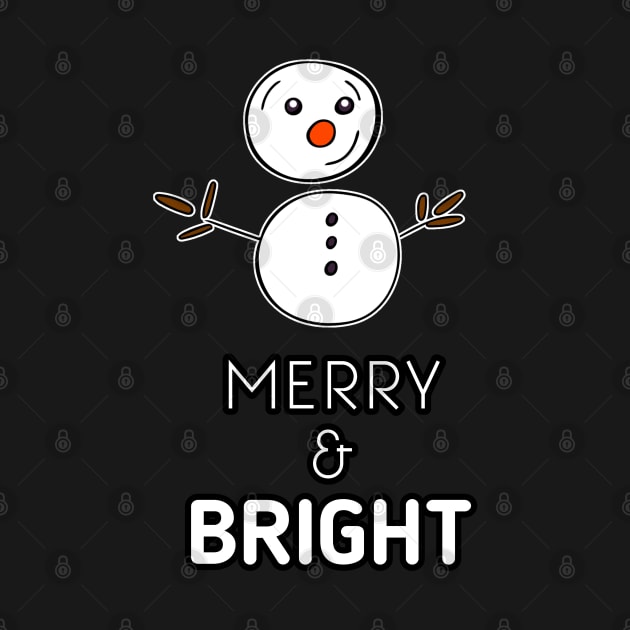 Merry & Bright Snowman by MaystarUniverse