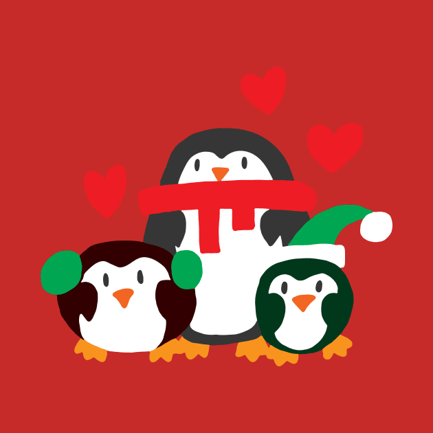 Winter Penguins by saradaboru