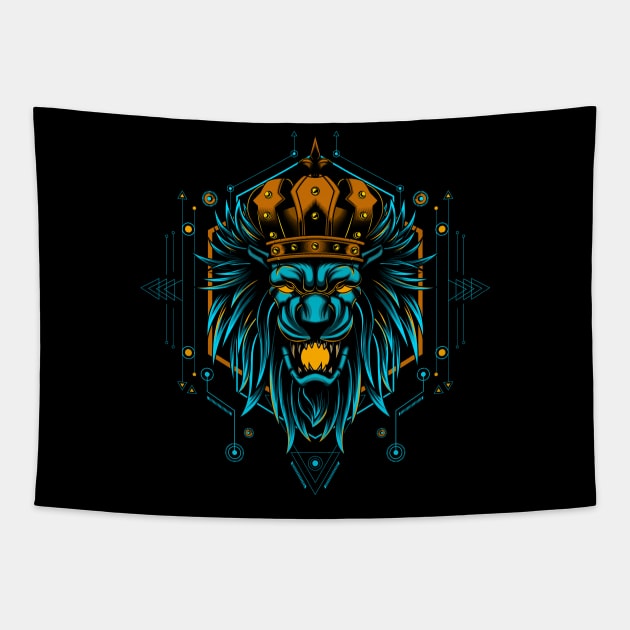 the Lion king Tapestry by King Tiger