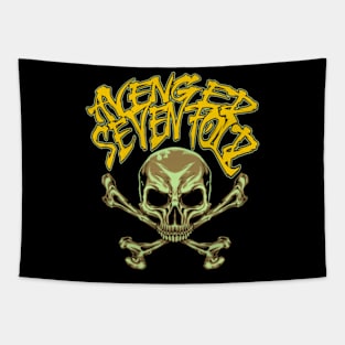 avenged cross skull Tapestry