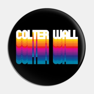 Retro Colter Proud Personalized Name Gift Retro Rainbow Style Pin