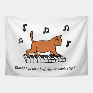 Music Theory Cat Tapestry