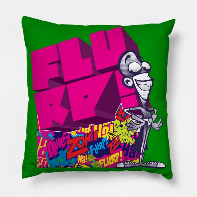 Flurpy Fanboy! Pillow by Digital Artist ME