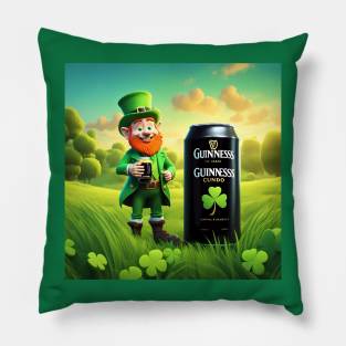 Folk Art Leprechaun Pillow