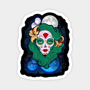 Sugar Moon Skull Magnet