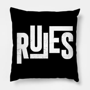 Rules // Old school Hiphop Pillow