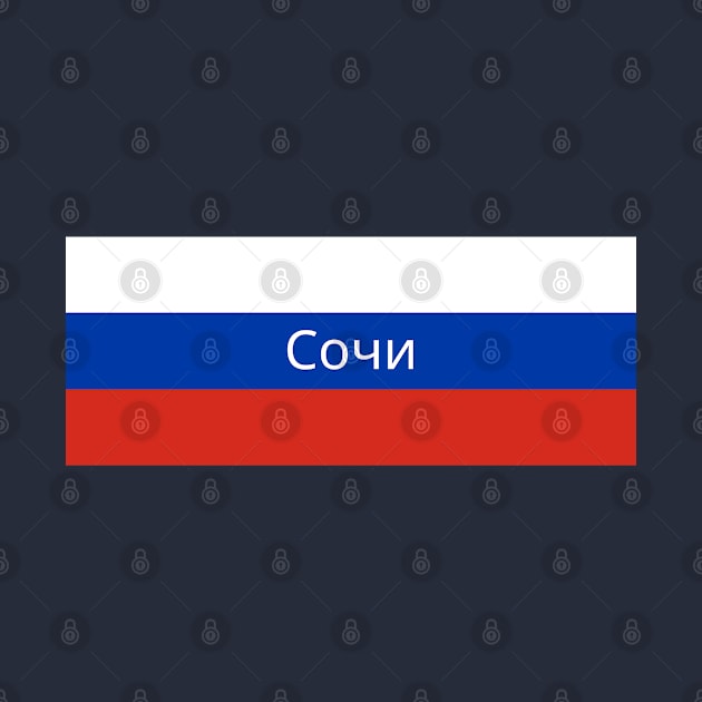 Sochi City in Russian Flag by aybe7elf