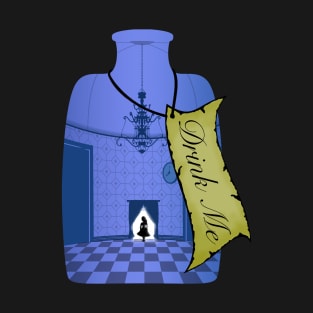 Alice in Wonderland Bottle Silhouette T-Shirt