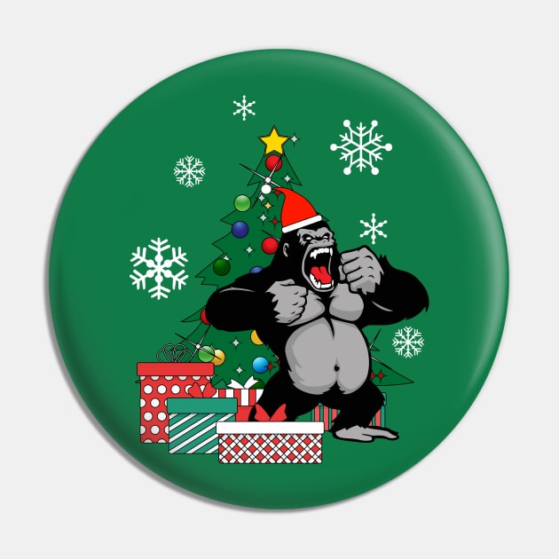 King Kong Around The Christmas Tree Pin by Nova5