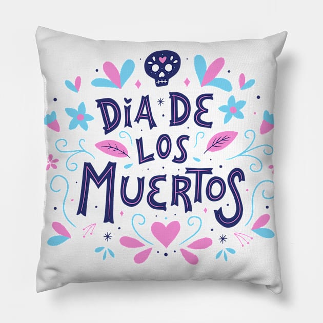 Dia de los Muertos Pillow by SLAG_Creative