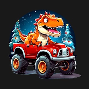 Jurassic Joyride: Dino on a Truck Adventure T-Shirt