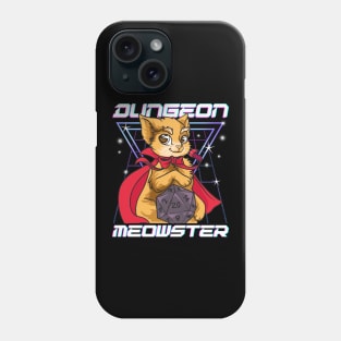 Cute & Funny Dungeon Meowster Tabletop Gamer Phone Case