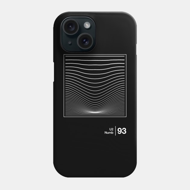 Numb U2 / Minimalist Graphic Design Fan Artwork Phone Case by saudade
