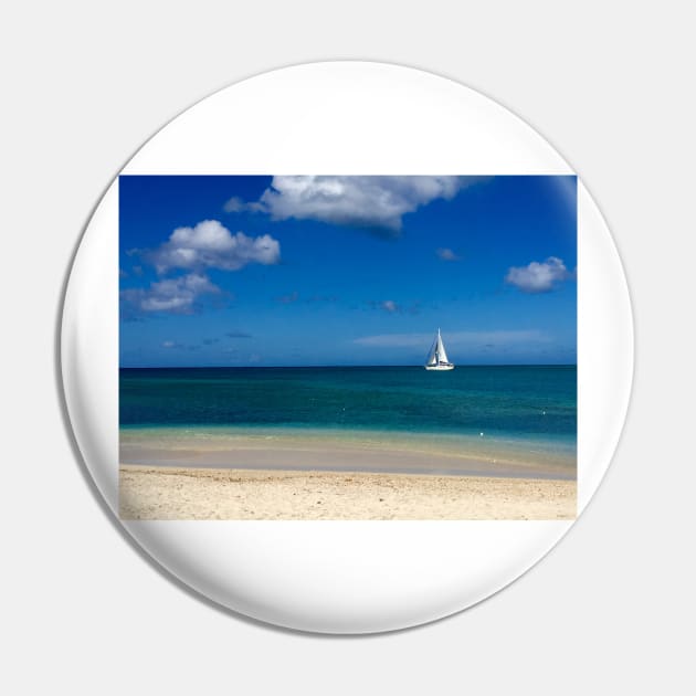 Sailboat in Antigua Pin by ephotocard