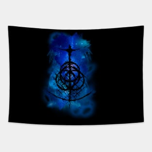 Fantasy World - Blue Abstract Tapestry