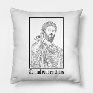 Stoicism Desing Marcus Aurelius - Stoic - Philosophy Pillow
