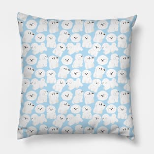 All-Over-Print Adorable Bichon Frise Pillow