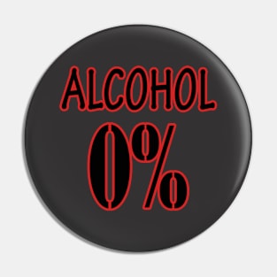 ALCOHOL 0% Pin