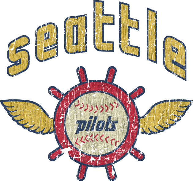 Seattle Pilots Baseball Vintage T-Shirt Kids T-Shirt by JCD666