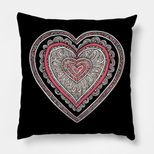 Colorful heart design | Pillow