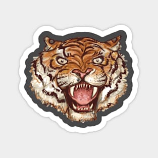 Angry tiger Magnet