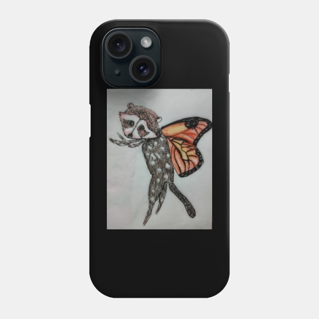 Monarch Raccoon Phone Case by Ivy Moon Creations